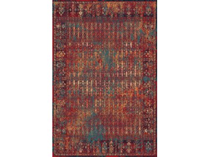 Kusový koberec vlněný Agnella Isfahan Grawe Bordó Červený