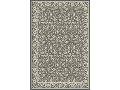 Kusový koberec vlněný Agnella Isfahan Itamar Popel Šedý
