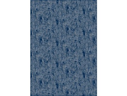 Kusový koberec vlněný Agnella Isfahan Julius Granat Modrý