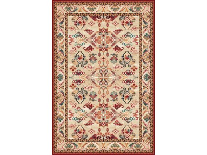 Kusový koberec vlněný Agnella Isfahan Meka Tmavě Béžový