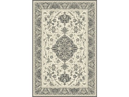 Kusový koberec vlněný Agnella Isfahan Sefora Len Šedý
