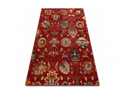 Kusový koberec vlněný Dywilan Superior Latica Rubin Červený