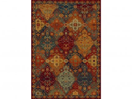 Kusový koberec vlněný Dywilan Omega Torino Rubin Vícebarevný