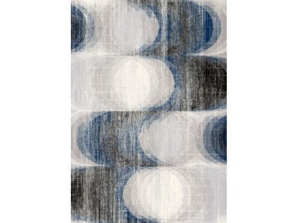 Kusový koberec vlněný Agnella Agnus Kaola Šedý Modrý (binding)