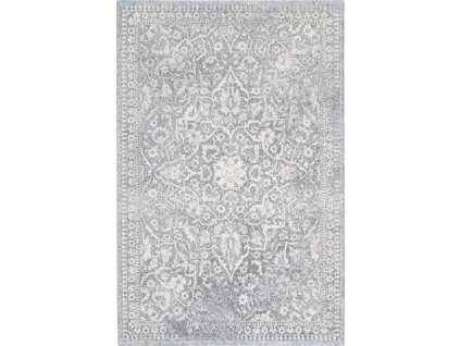 Kusový koberec vlněný Agnella Diamond Yoko Alabastr Modrý (binding)