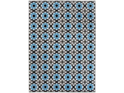 Kusový koberec moderní MAYA  Z645D modrý šedý
