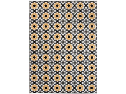Kusový koberec moderní MAYA Z645C žlutý šedý