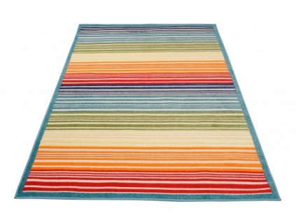 Moderní kusový koberec AVENTURA ED58A Proužky vícebarevný