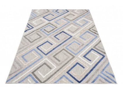 Moderní kusový koberec AVENTURA EC95A šedý modrý