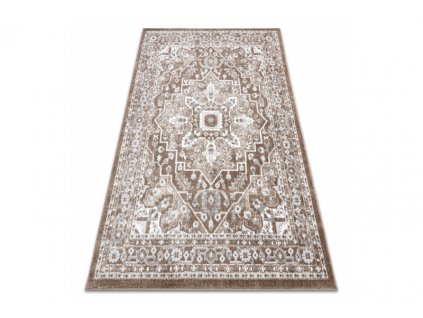 Kusový koberec POLI 8757A Klasický hnědý