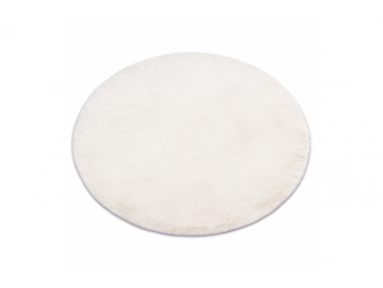 Kulatý koberec TEDDY Shaggy Béžový vysoký a hustě tkaný, protiskluzový, vhodný k praní