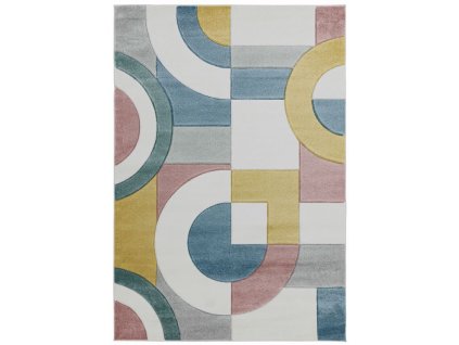 Moderní kusový koberec Sketch SK08 Geometrický vzor vícebarevný