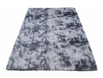 Kusový koberec moderní SILK DYED 577 jemný měkký šedý