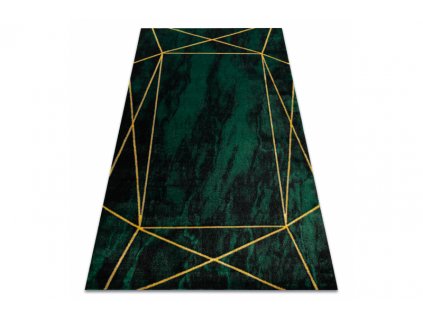 Kusový koberec EMERALD 1022 Luxusní moderní geometrický zelený zlatý13