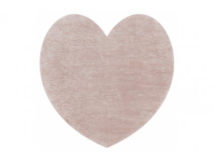 Moderní kusový koberec SHAPE 3105 Srdce protiskluzový vhodný k praní shaggy růžový