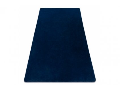 Kusový koberec jednobarevný Shaggy POSH protiskluzový pratelný tmavě modrý
