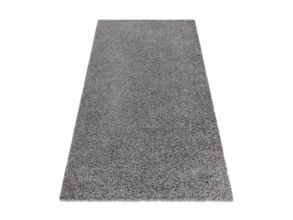 Kusový koberec jednobarevný SOFFI shaggy 5cm šedý