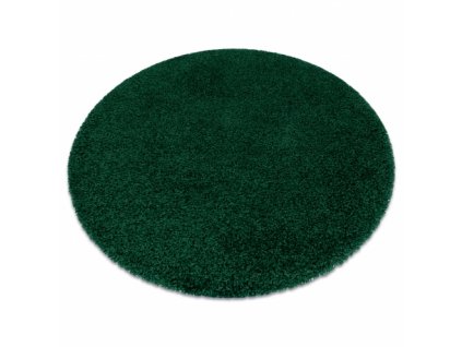 Kulatý koberec jednobarevný SOFFI shaggy 5cm zelený