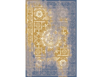 Moderní vlněný koberec  Agnella Isfahan Liavotti Zlatý