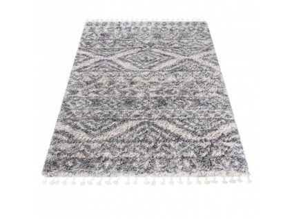 Kusový koberec Shaggy AZTEC FN46A Krémový