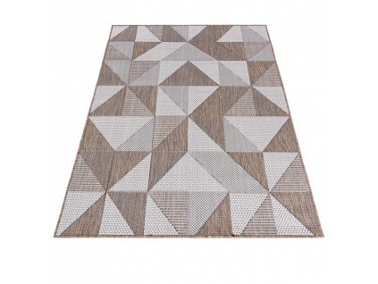 Kusový koberec sisalový TOLEDO 71035/50511 Trojúhelníky béžový