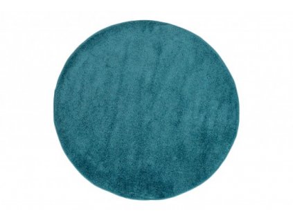 Kulatý koberec jednobarevný SPRING P113A Tyrkysový modrý