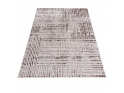 Kusový koberec sisalový TOLEDO 71036/50422 Abstraktní hnědý krémový