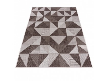 Kusový koberec sisalový TOLEDO 71035/50422 Trojúhelníky krémový