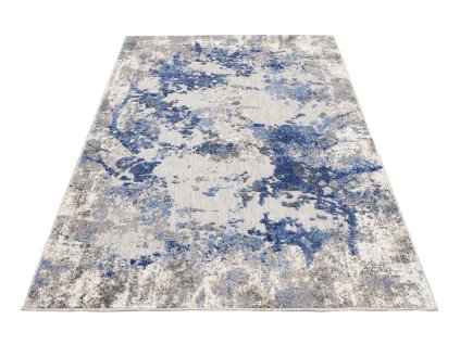Moderní kusový koberec AVENTURA ED15A Abstraktní šedý modrý