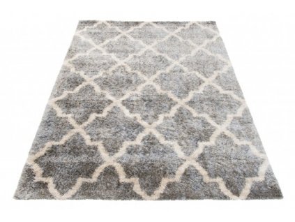 Kusový koberec Shaggy VERSAY Q127A Tmavě šedý