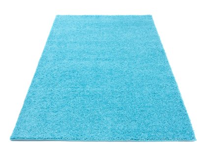 Kusový koberec shaggy TOKYO 6365A Jednobarevný modrý1