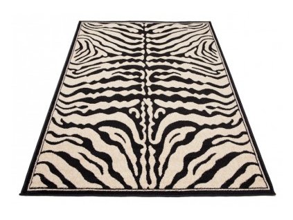 Kusový koberec ATLAS J315B Zebra černý bílý