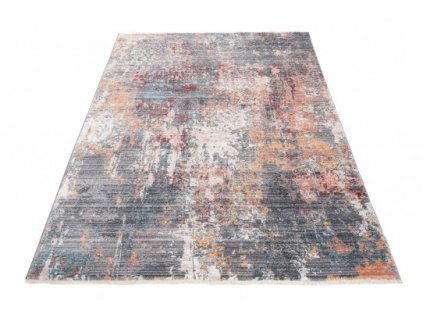 Kusový koberec MYSTIC 3082B Abstraktní šedý modrý