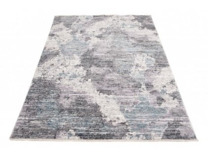 Kusový koberec MYSTIC 3252A Abstraktní světle šedý stříbrný