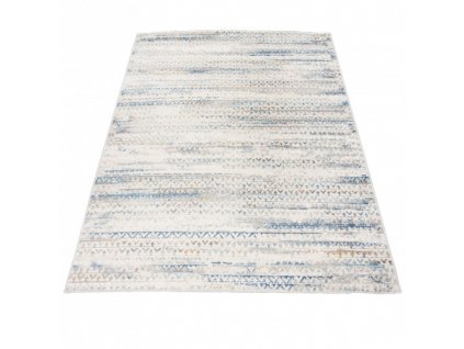 Moderní kusový koberec PORTLAND G494B bílý modrý