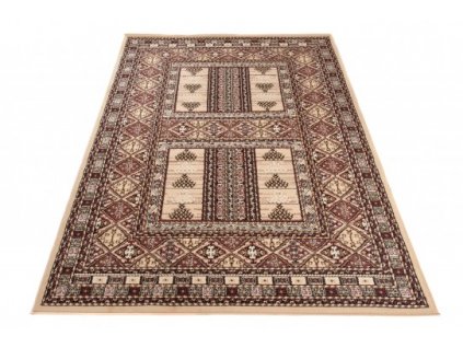 Klasický kusový koberec EUFRAT J930A světle béžový
