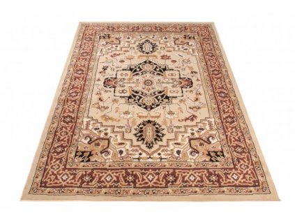 Klasický kusový koberec EUFRAT Q011A světle béžový