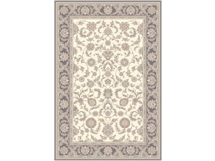 Agnella klasický vlněný koberec Isfahan Anafi Alabaster béžový šedý