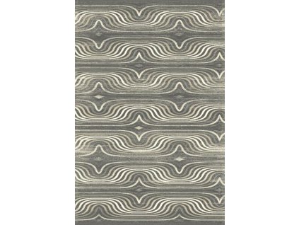 Agnella moderní vlněný koberec Isfahan Sewilla Grafit šedý
