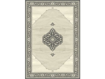 Agnella klasický vlněný koberec Isfahan Uriasz Len béžový
