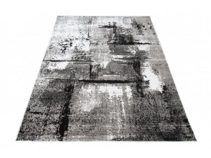 Kusový koberec moderní MAYA Q541D šedý bílý černý