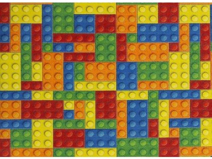 Dětský kusový koberec Kostky Lego