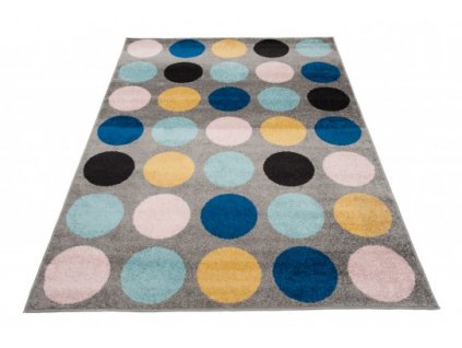 Kusový koberec LAZUR C937C puntíky vícebarevný