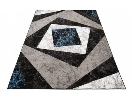 Moderní kusový koberec CHEAP K855E černý