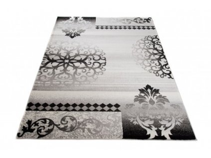 Moderní kusový koberec L840B TANGO bílý / šedý