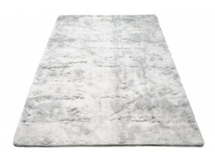 Kusový koberec moderní SILK DYED 579 jemný měkký světle šedý
