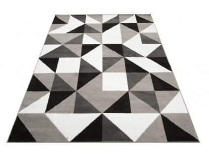 Moderní kusový koberec BALI C425A světle šedý bílý