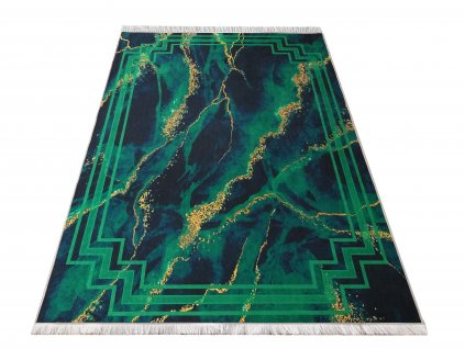 Moderní kusový koberec protiskluzový Horeca 18 zelený