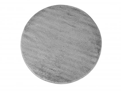 Kulatý koberec jednobarevný Portofino šedý
