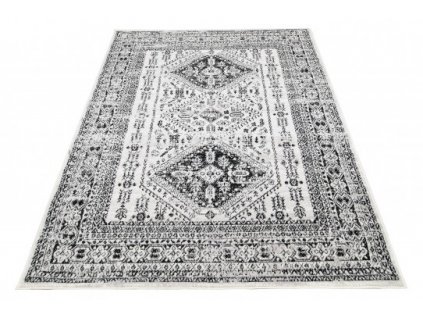 Moderní kusový koberec GRACE 4620C Klasický krémový černý